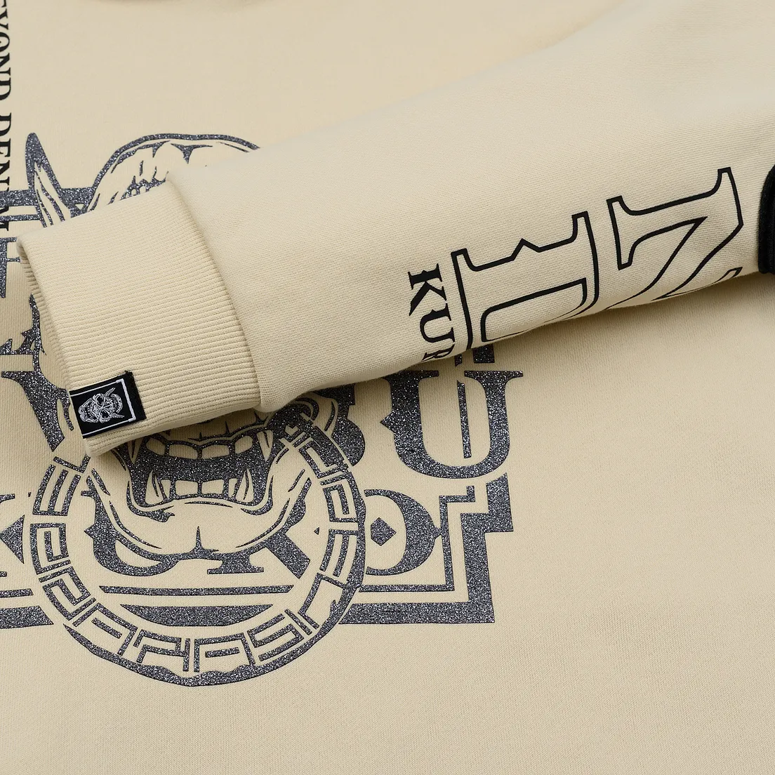 Evisu Мужская толстовка Evisukuro & Hannya Heraldry Hoodie Kamon Badge