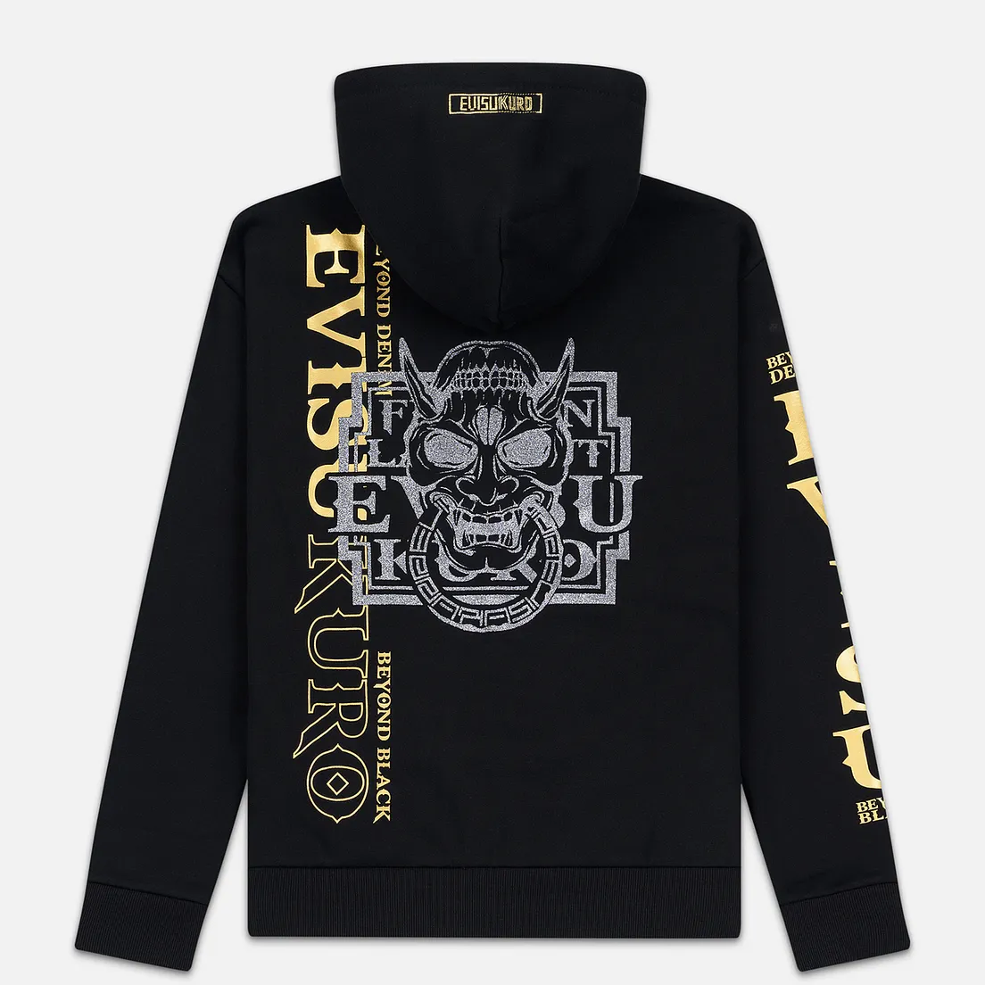 Evisu Мужская толстовка Evisukuro Hannya Heraldry Hoodie Kamon Badge