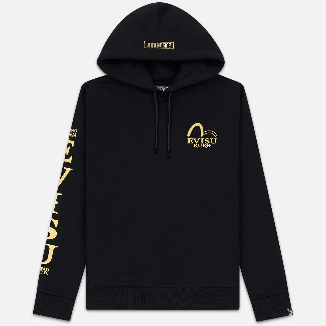 Evisu Мужская толстовка Evisukuro Hannya Heraldry Hoodie Kamon Badge