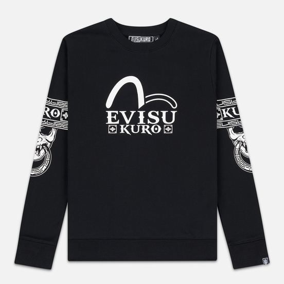 Мужская толстовка Evisu Evisukuro & Hannya Rings Black