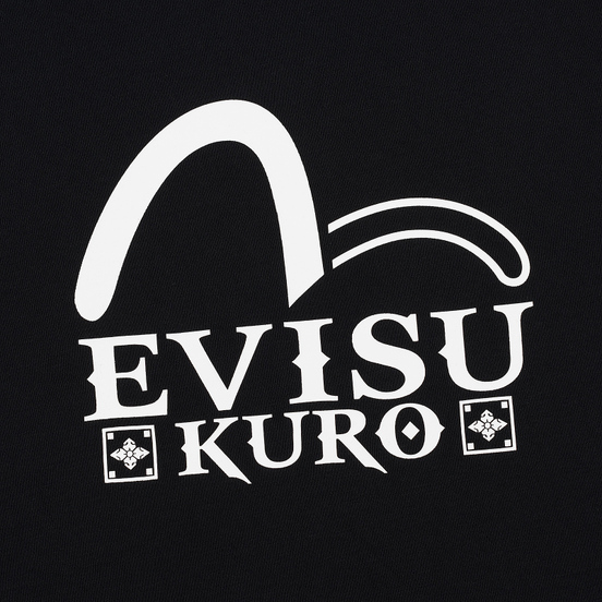 Мужская толстовка Evisu Evisukuro & Hannya Rings Black