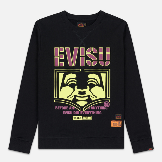 Мужская толстовка Evisu Godhead Printed Black