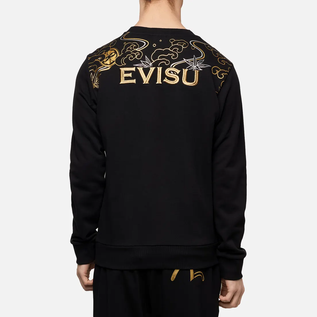 Evisu Мужская толстовка Heritage Carp & Wave Pattern Foil Printed