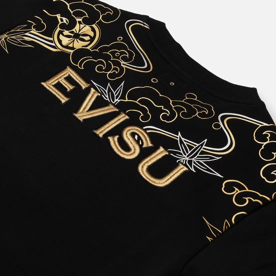 Evisu Мужская толстовка Heritage Carp & Wave Pattern Foil Printed