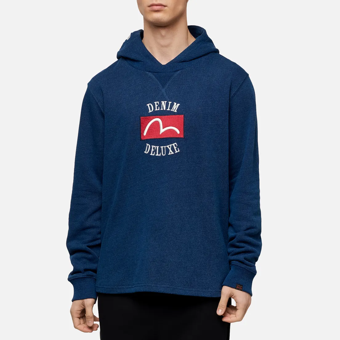 Evisu Мужская толстовка Heritage Logo and Seagull Embroidery Hoodie