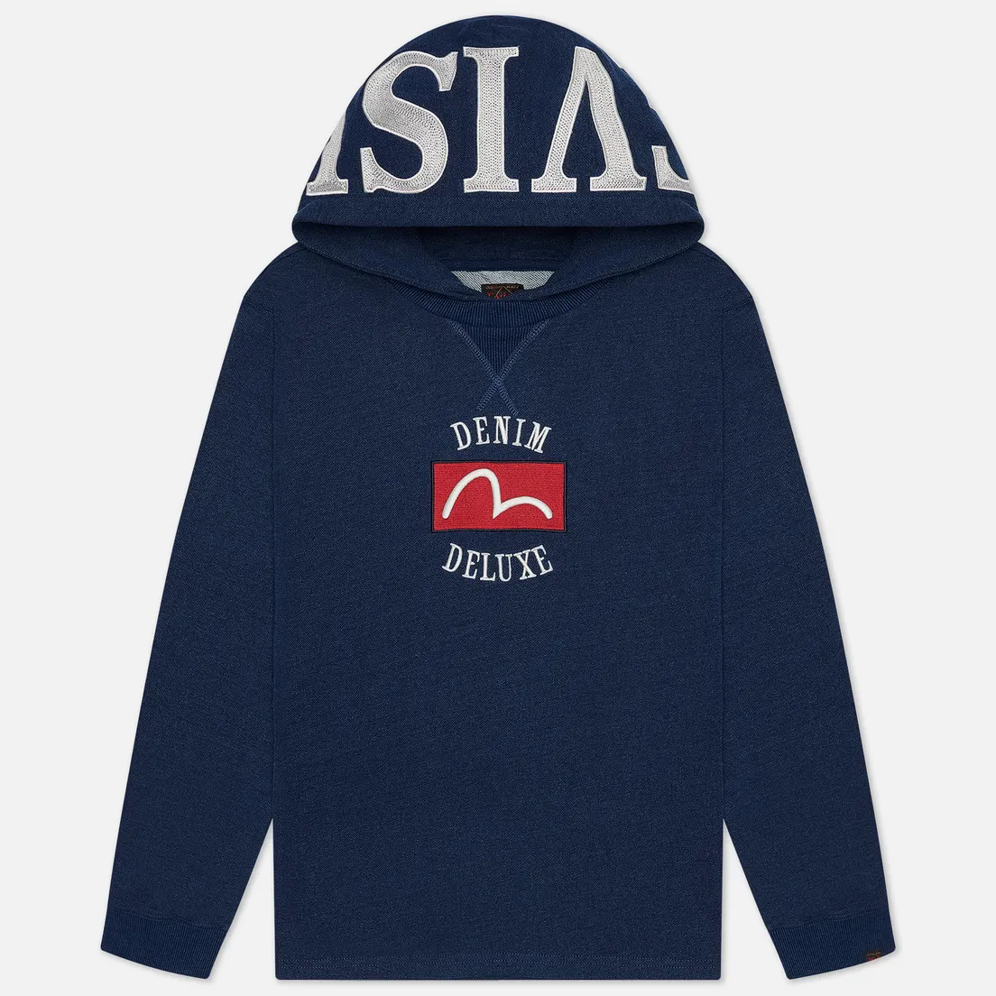 Evisu Мужская толстовка Heritage Logo and Seagull Embroidery Hoodie