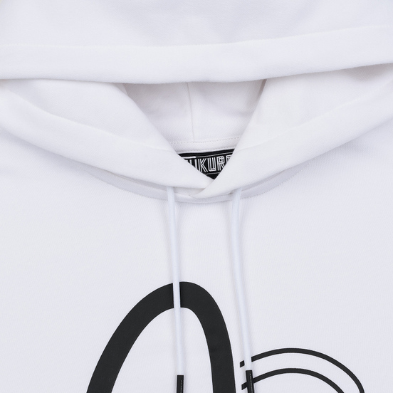 Мужская толстовка Evisu Hoodie With Detectable Arm Sleeves Bright White
