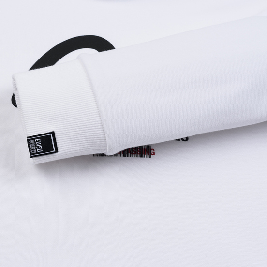 Мужская толстовка Evisu Hoodie With Detectable Arm Sleeves Bright White