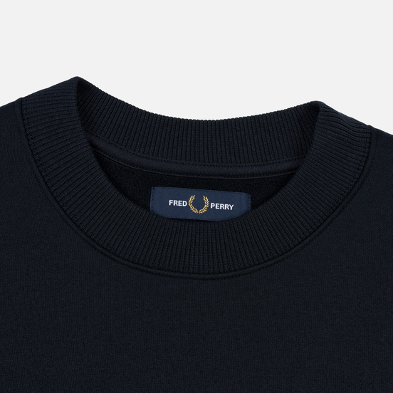 Мужская толстовка Fred Perry Archive Branding Embroidered Navy