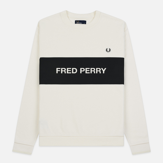 Мужская толстовка Fred Perry Chest Printed Panel Snow White