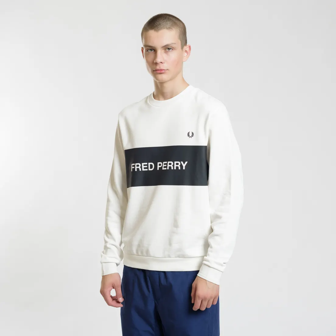 Fred Perry Мужская толстовка Chest Printed Panel