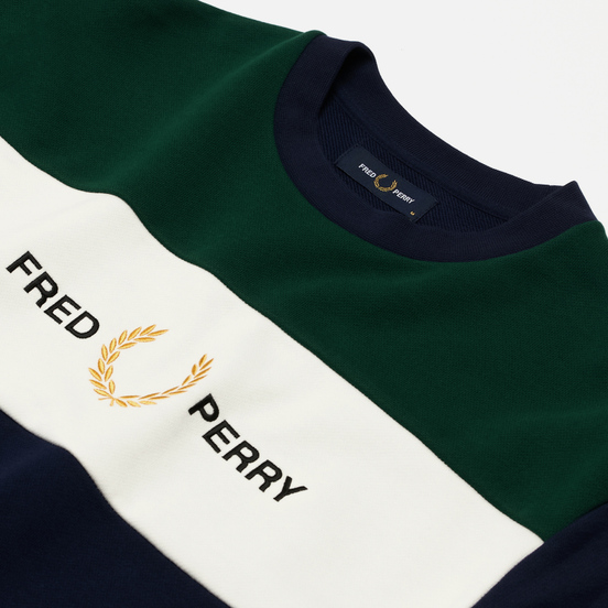 Мужская толстовка Fred Perry Embroidered Panel Carbon Blue