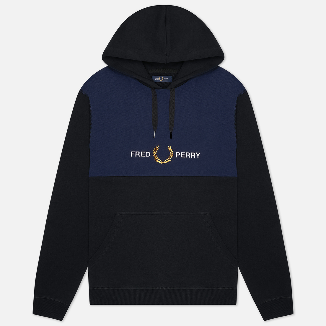 Fred Perry Мужская толстовка Embroidered Panel Hoodie