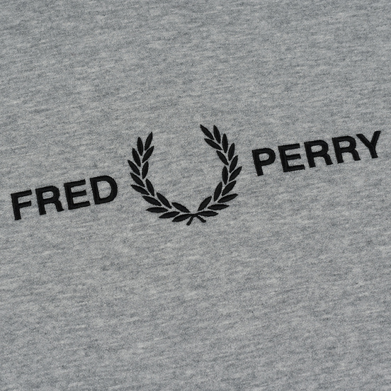 Мужская толстовка Fred Perry Graphic Hoodie Steel Marl