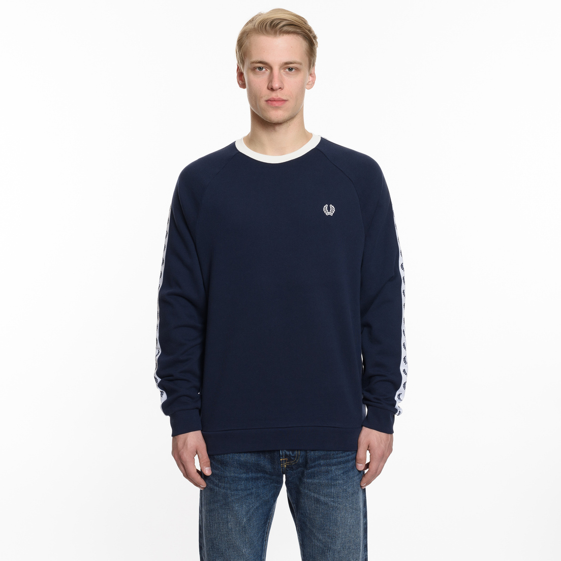 Fred Perry Мужская толстовка Laurel Taped Crew Neck