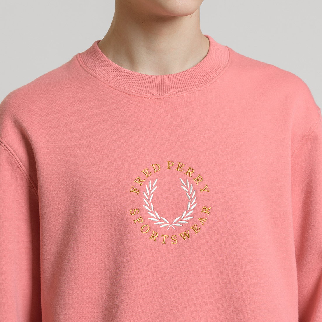Fred Perry Мужская толстовка Oversized Archive Branding Embroidered