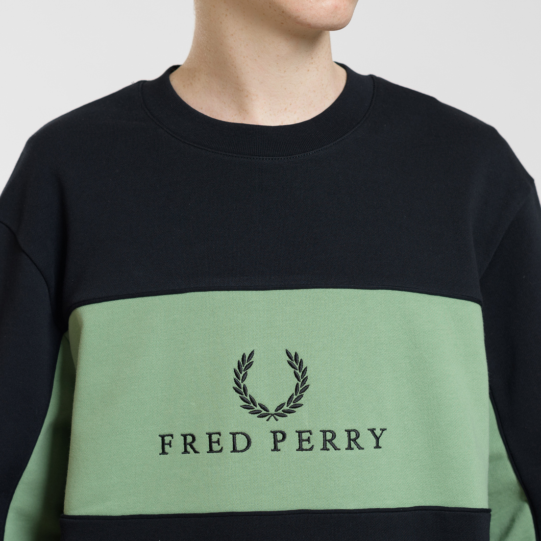 Fred Perry Мужская толстовка Panel Piped