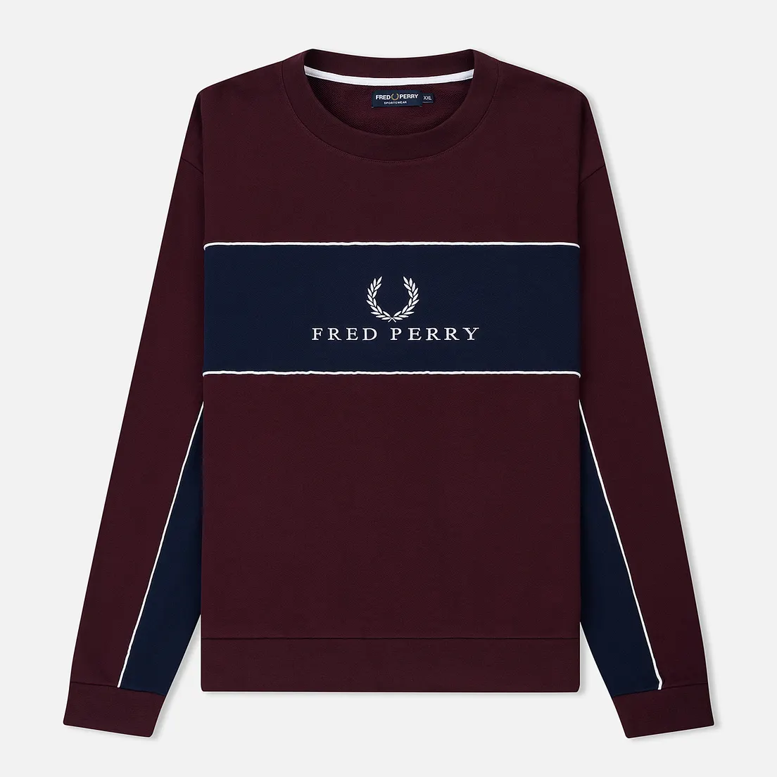 Fred Perry Мужская толстовка Panel Piped