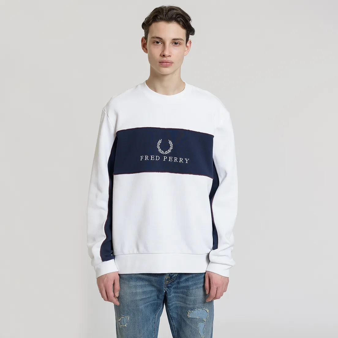 Fred Perry Мужская толстовка Panel Piped