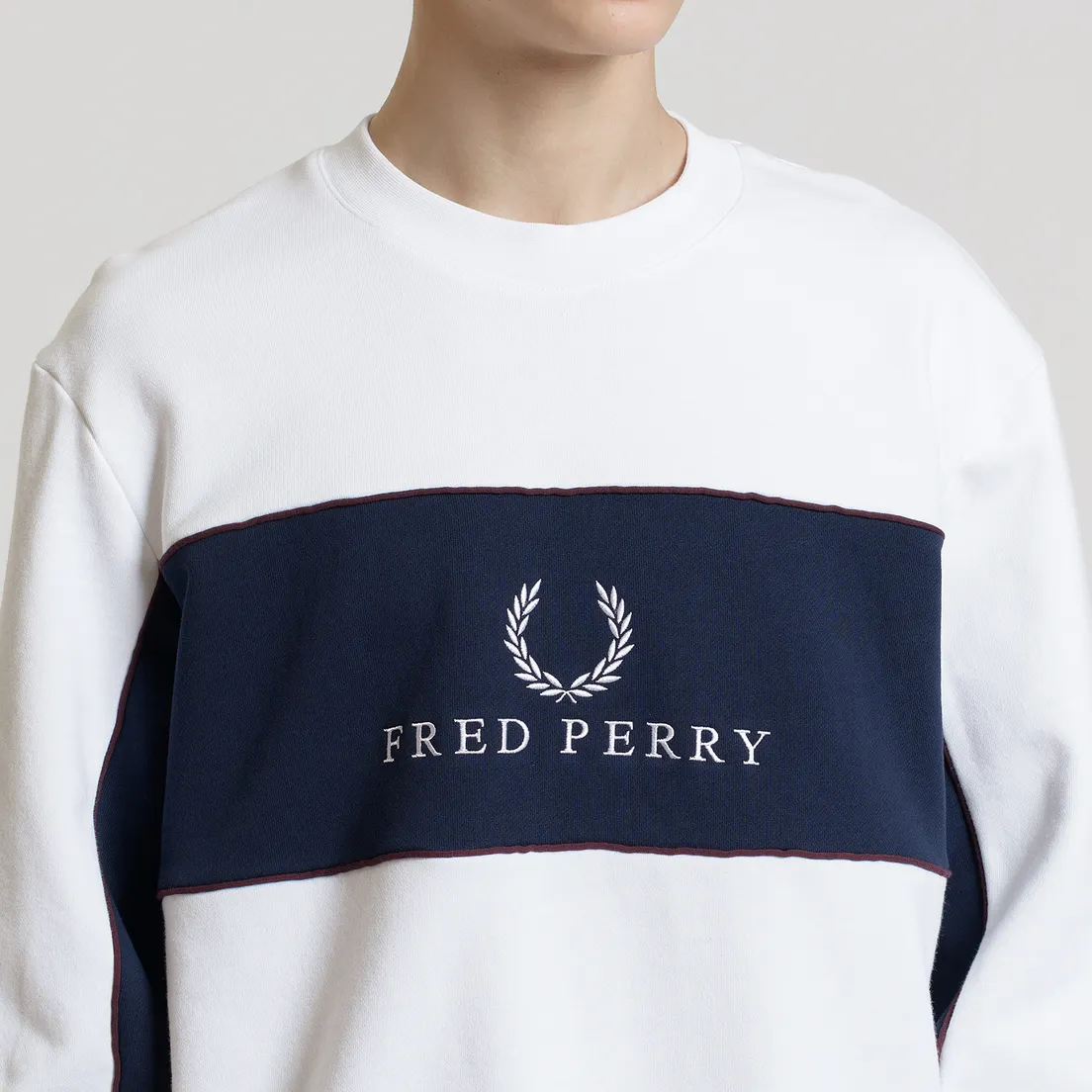 Fred Perry Мужская толстовка Panel Piped