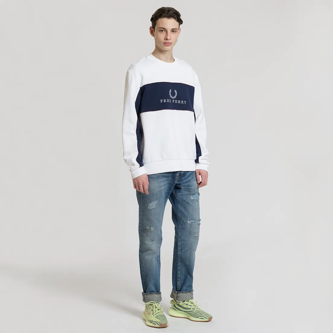 Fred Perry Мужская толстовка Panel Piped