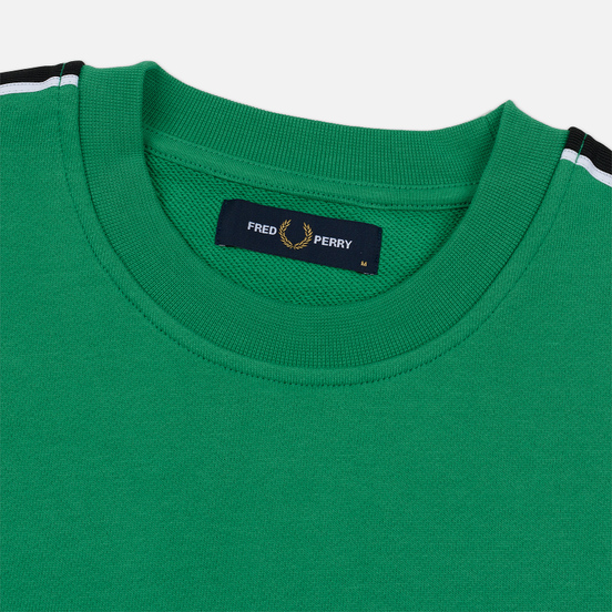 Мужская толстовка Fred Perry Taped Shoulder Electric Green