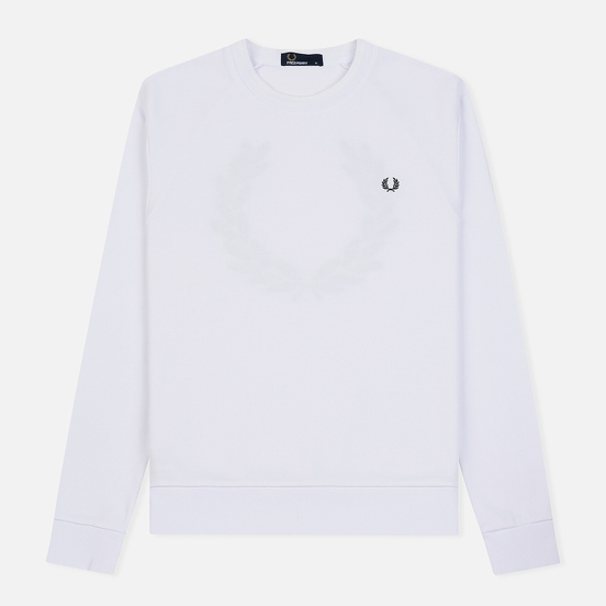 Мужская толстовка Fred Perry Towelling Laurel Wreath White