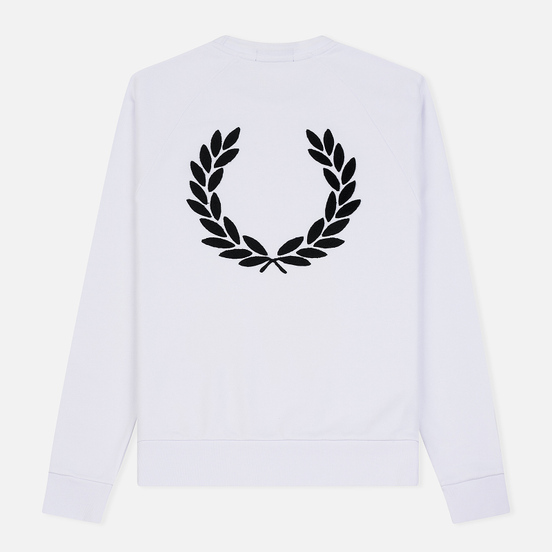 Мужская толстовка Fred Perry Towelling Laurel Wreath White