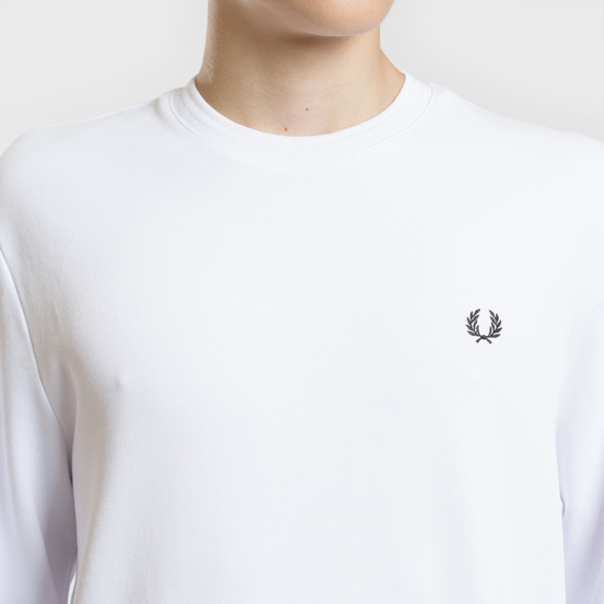 Мужская толстовка Fred Perry Towelling Laurel Wreath White