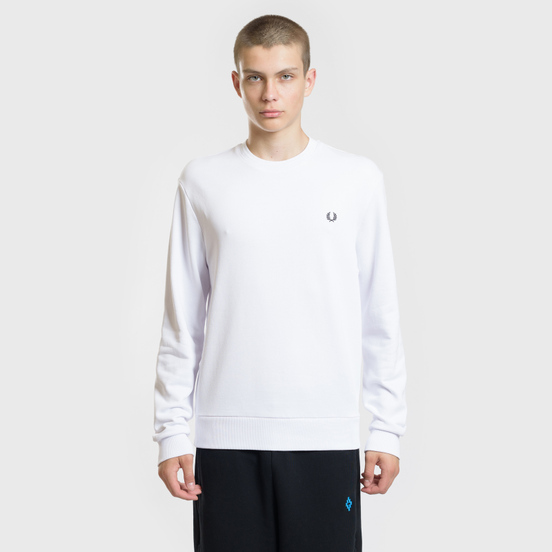 Мужская толстовка Fred Perry Towelling Laurel Wreath White