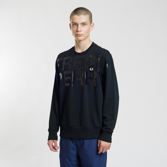 Мужская толстовка Fred Perry Vinyl Print Black