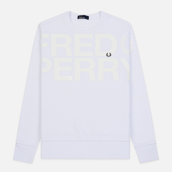 Мужская толстовка Fred Perry Vinyl Print White
