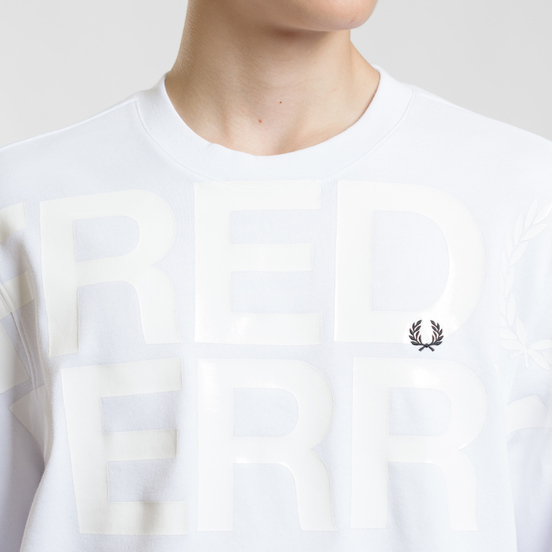 Мужская толстовка Fred Perry Vinyl Print White