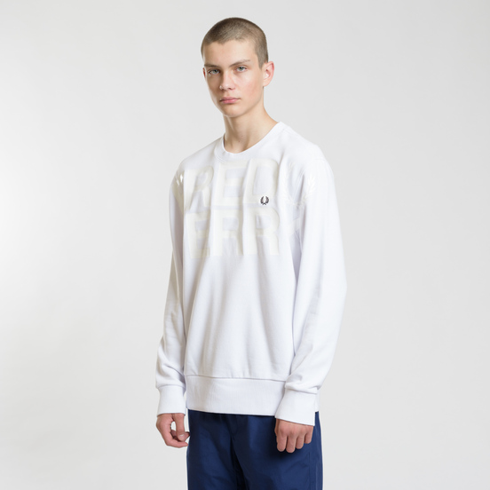 Мужская толстовка Fred Perry Vinyl Print White