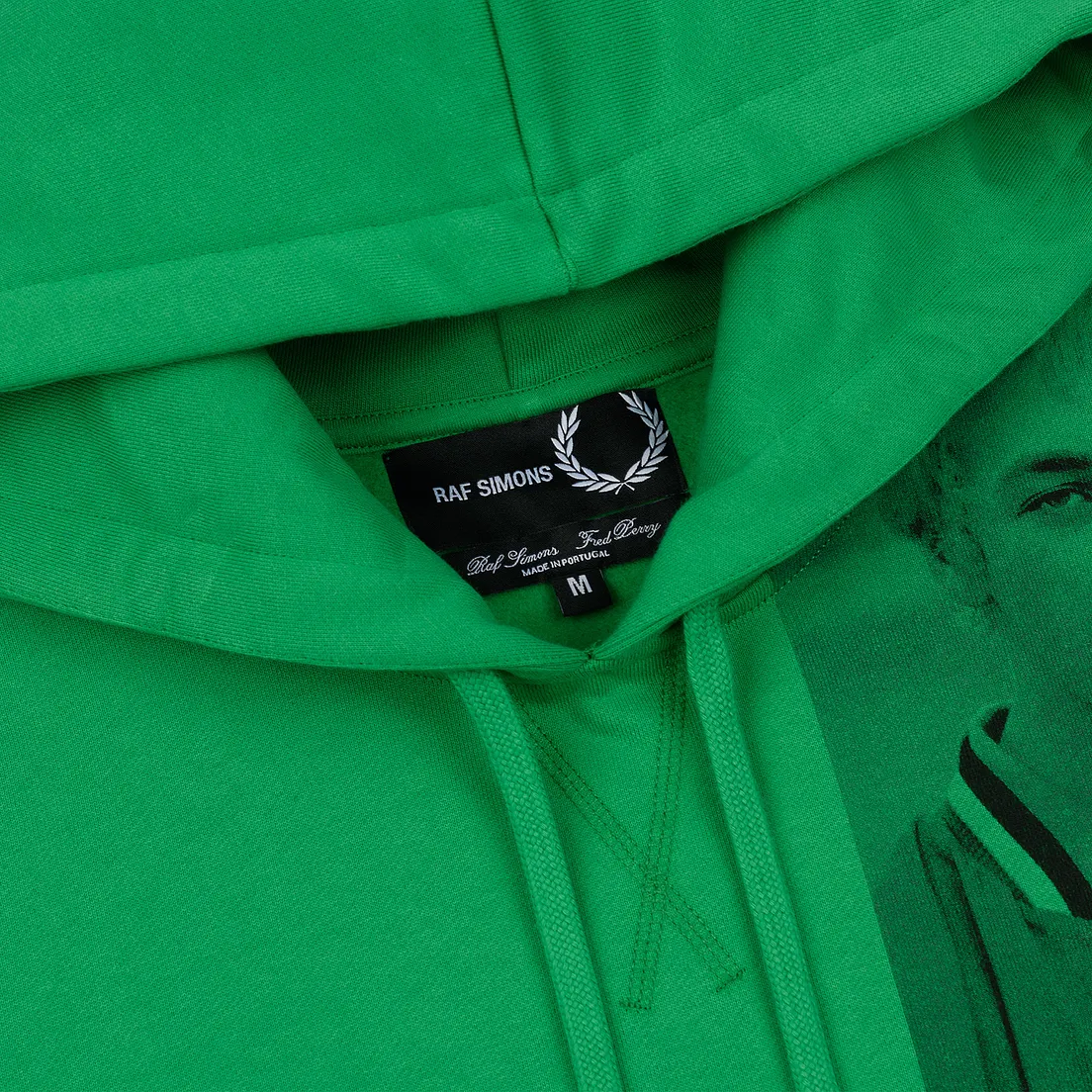 Fred Perry x Raf Simons Мужская толстовка Shoulder Print Hoodie