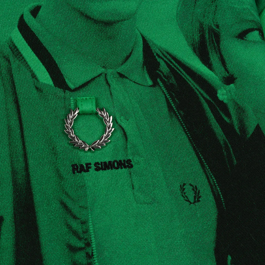 Fred Perry x Raf Simons Мужская толстовка Shoulder Print Hoodie