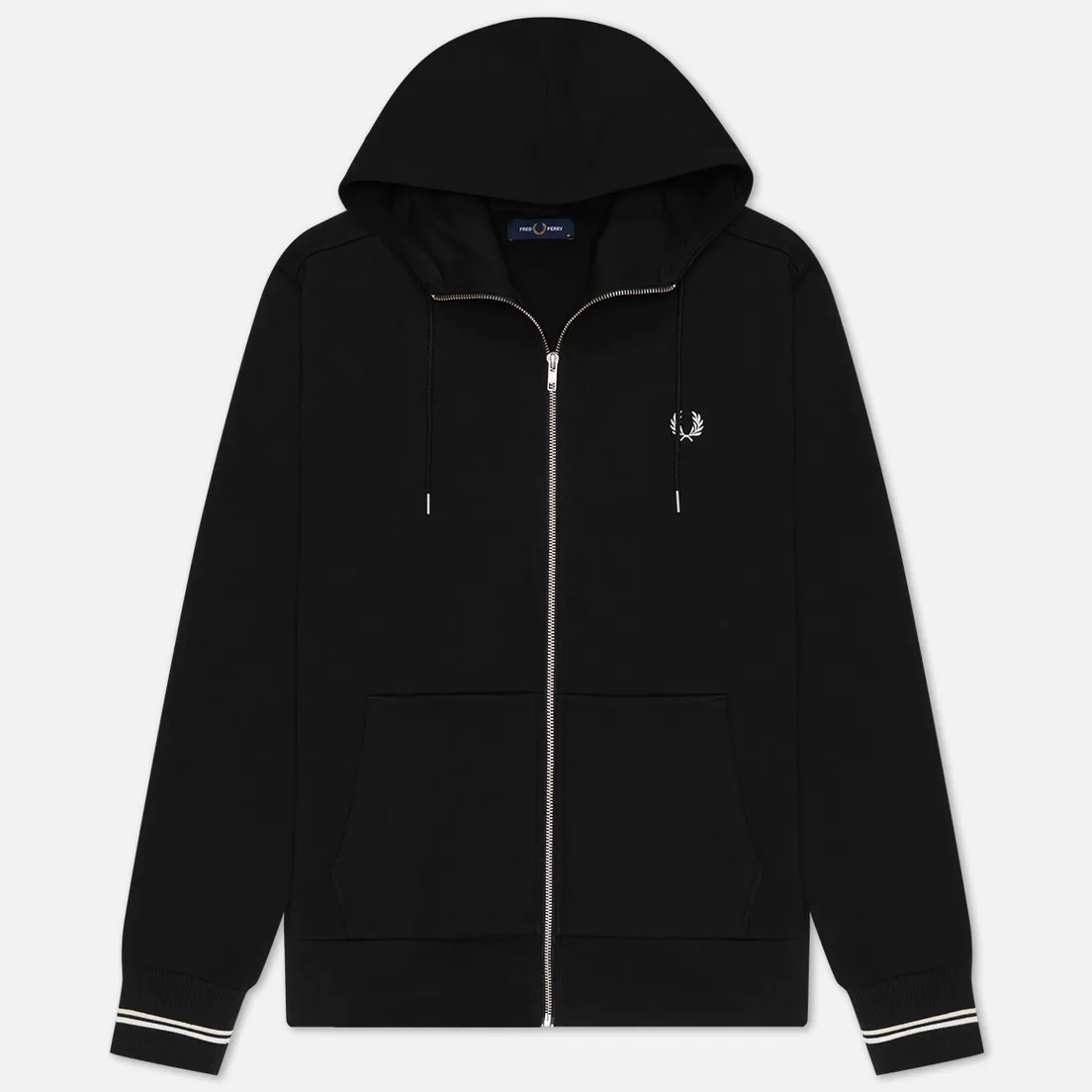 Fred Perry Мужская толстовка Zip Through Hoodie