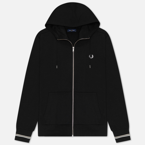 Мужская толстовка Fred Perry Zip Through Hoodie Black