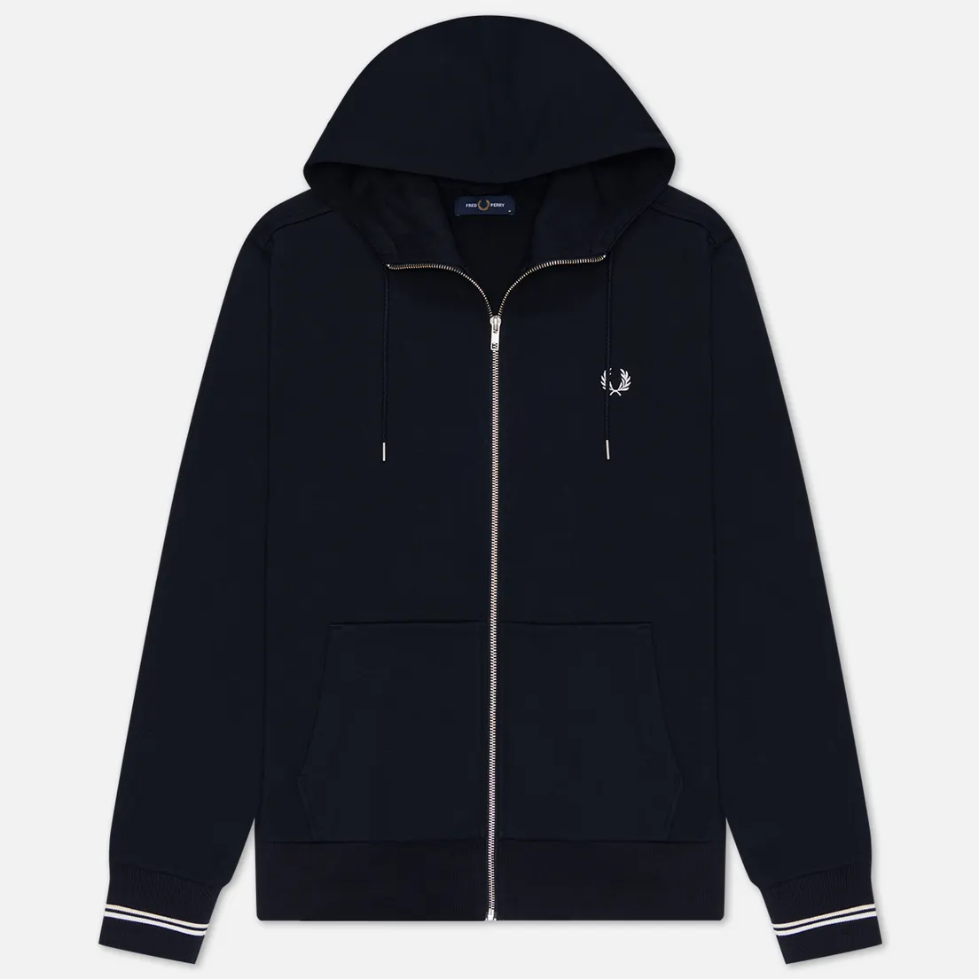 Fred Perry Мужская толстовка Zip Through Hoodie
