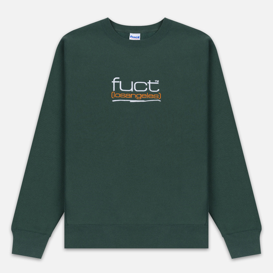 Мужская толстовка Fuct Fuct LA Embroidered Crew Neck Alpine Green