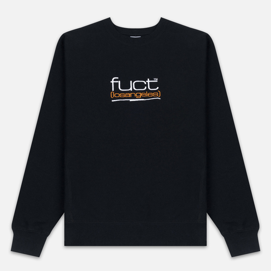 Мужская толстовка Fuct Fuct LA Embroidered Crew Neck Black