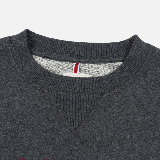 Мужская толстовка Hackett Logo HKT Crew Neck Charcoal