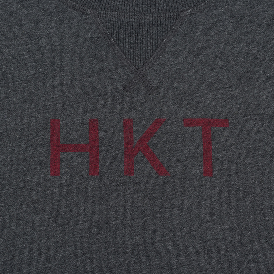 Мужская толстовка Hackett Logo HKT Crew Neck Charcoal