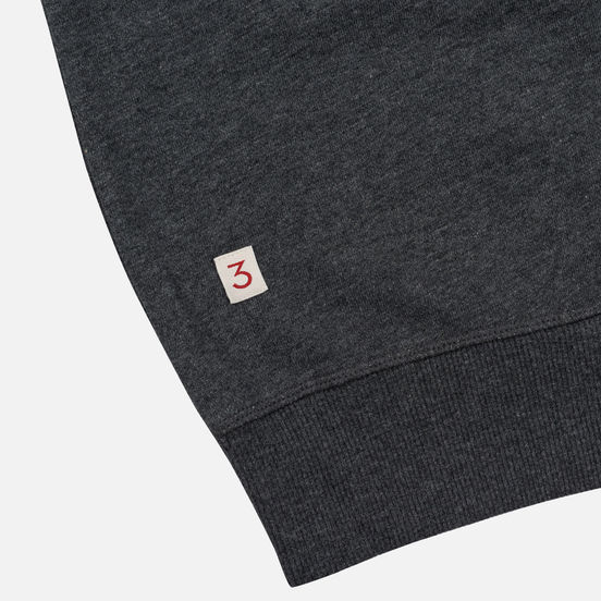 Мужская толстовка Hackett Logo HKT Crew Neck Charcoal