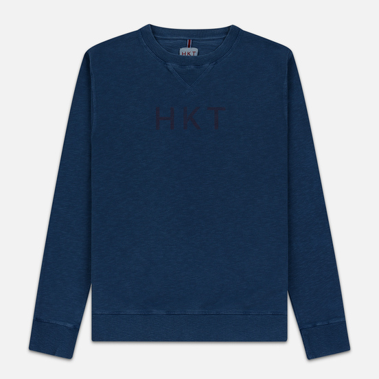 Мужская толстовка Hackett Logo HKT Crew Neck Dark Blue