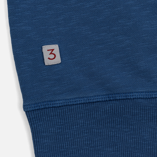 Мужская толстовка Hackett Logo HKT Crew Neck Petrol