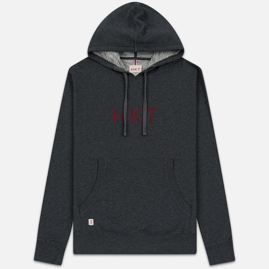 Мужская толстовка Hackett Logo HKT Hoodie Charcoal