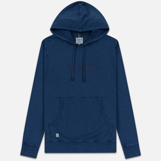 Мужская толстовка Hackett Logo HKT Hoodie Dark Blue
