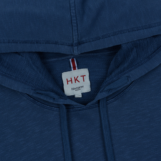 Мужская толстовка Hackett Logo HKT Hoodie Dark Blue
