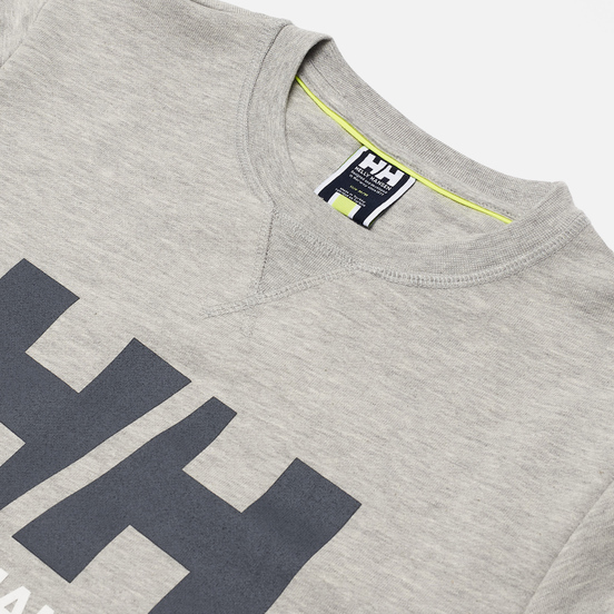 Мужская толстовка Helly Hansen HH Logo Crew Grey Melange/Black/White